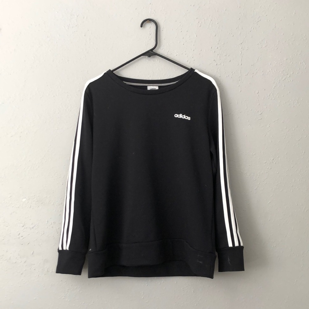 Black Adidas Wide-Neck Sweater